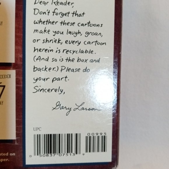 The Far Side 1995 Off- the -Wall Calendar in Box - Picture 8 of 8